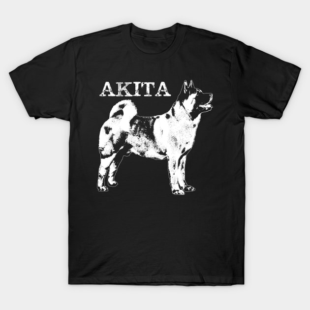 American Akita T-Shirt by Nartissima